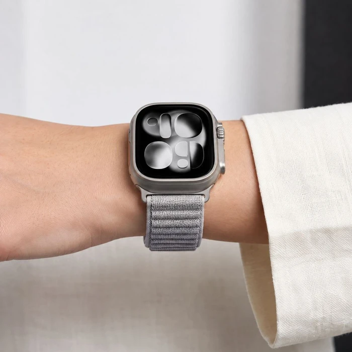 Tech-Protect Nylonloop Apple Watch 8 / 9 / 10 / 11 / 12 / SE / Ultra 44/45/46/49 mm Light Grey
