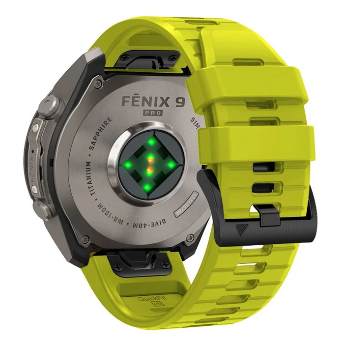 Tech-Protect Silicone Garmin Fenix 5 / 6 / 6 Pro / 7 / 8 / 8 Pro / E / 9 / 9 Pro 47 mm Volt Lime