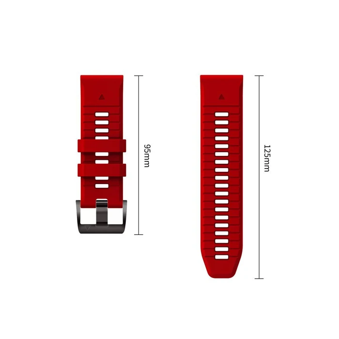 Tech-Protect Silicone Garmin Fenix 5 / 6 / 6 Pro / 7 / 8 / 8 Pro / E / 9 / 9 Pro 47 mm Crimson Red
