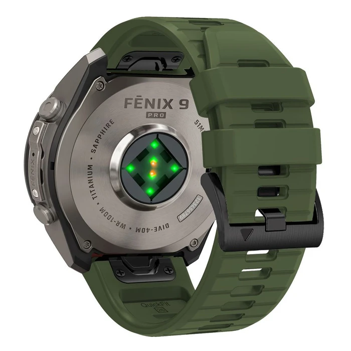 Tech-Protect Silicone Garmin Fenix 5 / 6 / 6 Pro / 7 / 8 / 8 Pro / E / 9 / 9 Pro 47 mm Military Green
