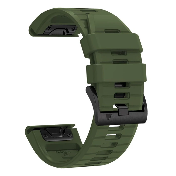 Tech-Protect Silicone Garmin Fenix 5 / 6 / 6 Pro / 7 / 8 / 8 Pro / E / 9 / 9 Pro 47 mm Military Green