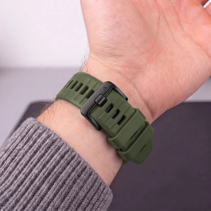 Tech-Protect Silicone Garmin Fenix 5 / 6 / 6 Pro / 7 / 8 / 8 Pro / E / 9 / 9 Pro 51 mm Military Green