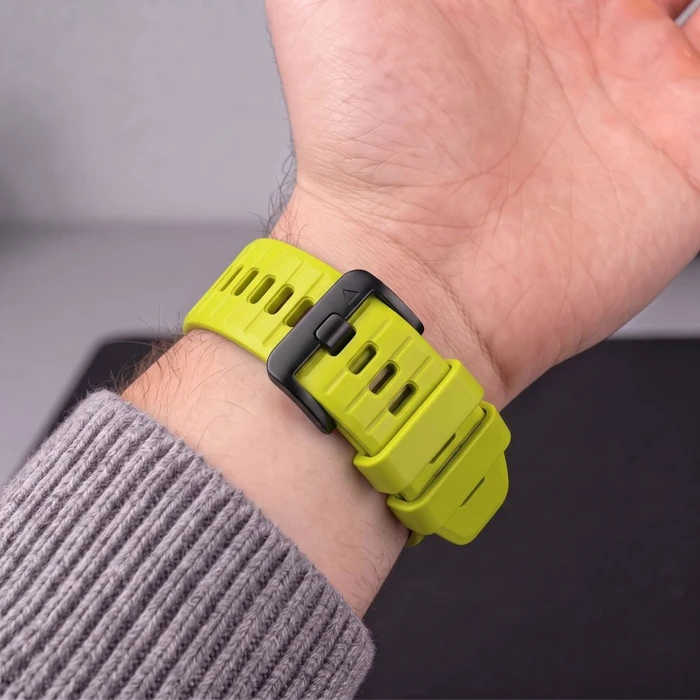 Tech-Protect Silicone Garmin Fenix 5 / 6 / 6 Pro / 7 / 8 / 8 Pro / E / 9 / 9 Pro 51 mm Volt Lime