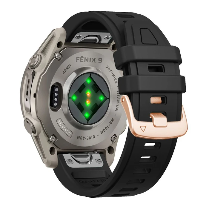 Tech-Protect Silicone Garmin Fenix 5s / 5s Plus / 6s / 6s Pro / 7s / 8 / 9 / 9 Pro 43 mm Black