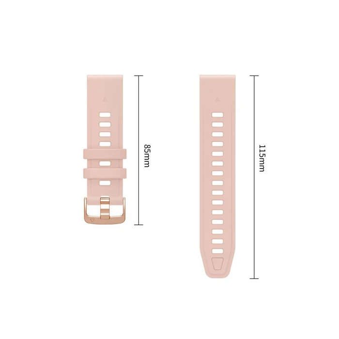Tech-Protect Silicone Garmin Fenix 5s / 5s Plus / 6s / 6s Pro / 7s / 8 / 9 / 9 Pro 43 mm Powder Pink