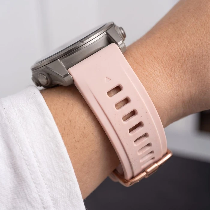 Tech-Protect Silicone Garmin Fenix 5s / 5s Plus / 6s / 6s Pro / 7s / 8 / 9 / 9 Pro 43 mm Powder Pink