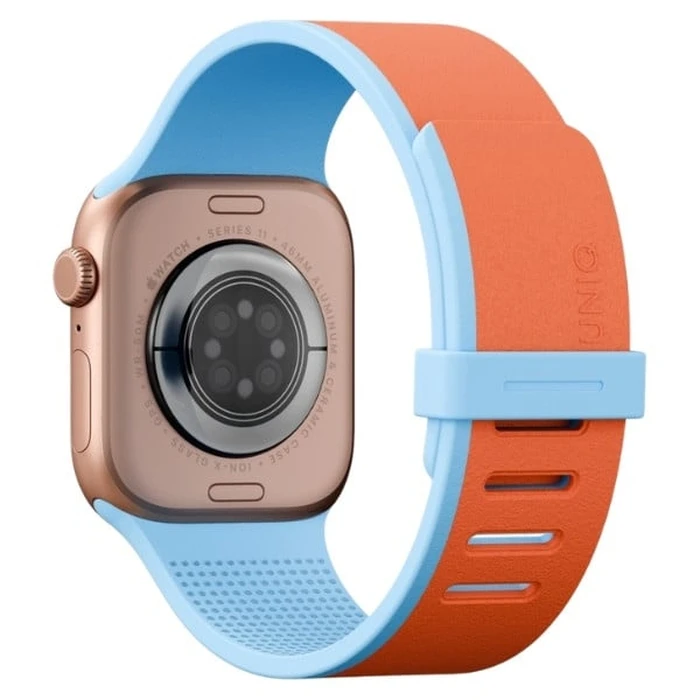 UNIQ Revix IV Reversible Magnetic Apple Watch Series 1/2/3/4/5/6/7/8/9/10/11/12SE/SE2/SE3 40/41/42mm orange-blue