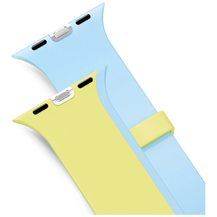 UNIQ Revix IV Reversible Magnetic Apple Watch Series 4/5/6/7/8/9/10/11/12/SE/SE2/SE3/Ultra/Ultra 2/Ultra 3/Ultra 4 44/45/46/49mm lime blue
