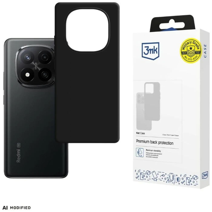 3MK Matt Case Redmi Note 15 Pro+ Plus 5G black