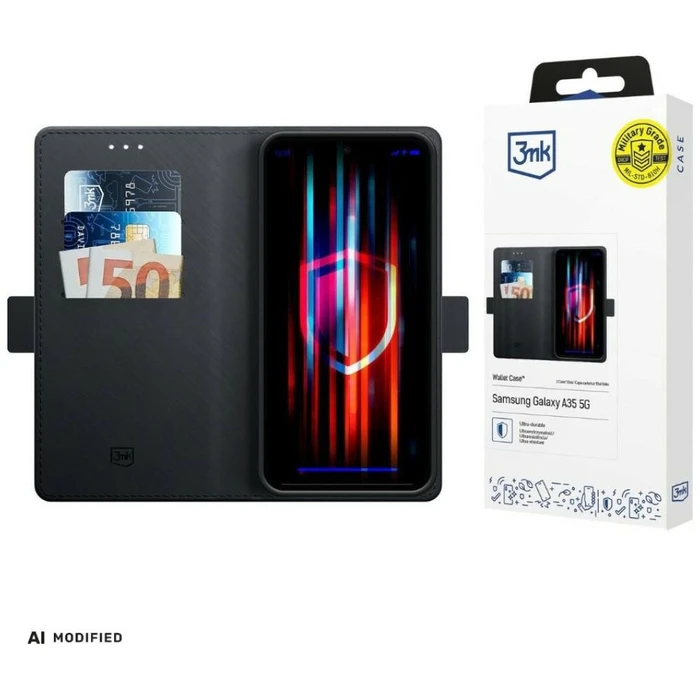 3MK Wallet Case Redmi 15 4G / 15 5G black