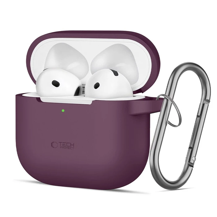 Tech-Protect Silicone Hook Apple AirPods 4 / 5 Burgundy