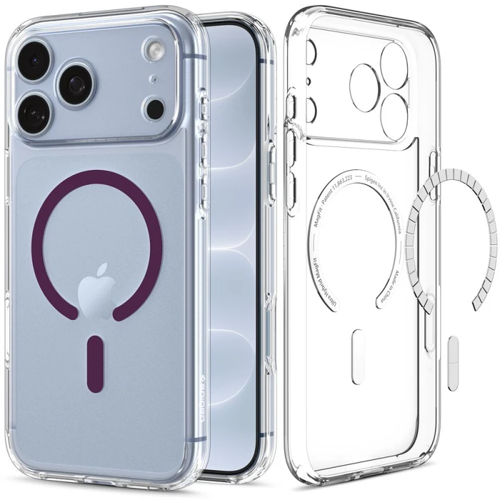 Spigen Ultra Hybrid MagSafe Apple iPhone 17 Pro Max / 18 Pro Max Clear/burgundy