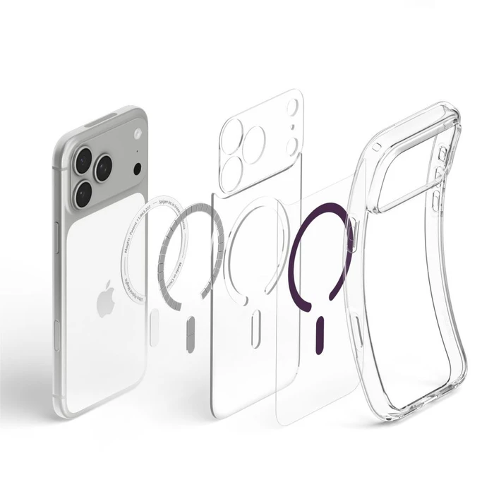 Spigen Ultra Hybrid MagSafe Apple iPhone 17 Pro Max / 18 Pro Max Clear/burgundy