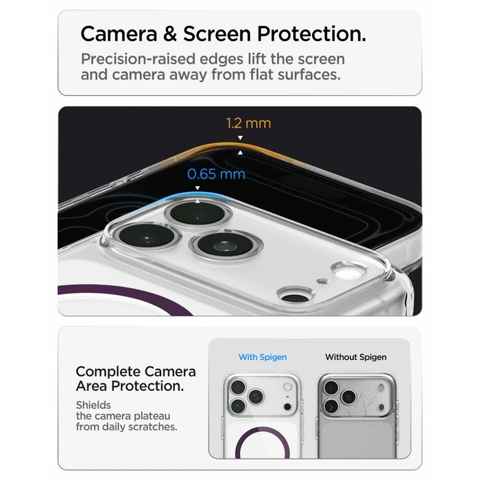 Spigen Ultra Hybrid MagSafe Apple iPhone 17 Pro / 18 Pro Clear/burgundy