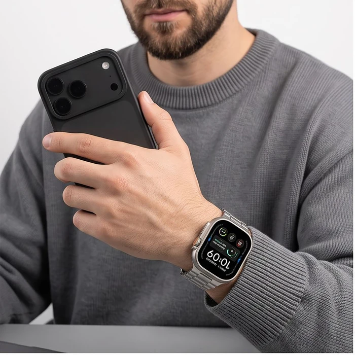 Tech-Protect Stainless Apple Watch 8 / 9 / 10 / 11 / 12 / SE / Ultra 44/45/46/49 mm Silver