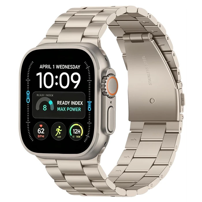 Tech-Protect Stainless Apple Watch 8 / 9 / 10 / 11 / 12 / SE / Ultra 44/45/46/49 mm Starlight