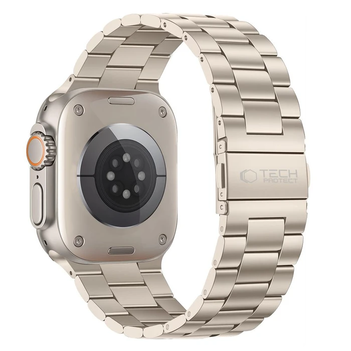 Tech-Protect Stainless Apple Watch 8 / 9 / 10 / 11 / 12 / SE / Ultra 44/45/46/49 mm Starlight