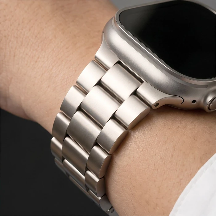 Tech-Protect Stainless Apple Watch 8 / 9 / 10 / 11 / 12 / SE / Ultra 44/45/46/49 mm Starlight