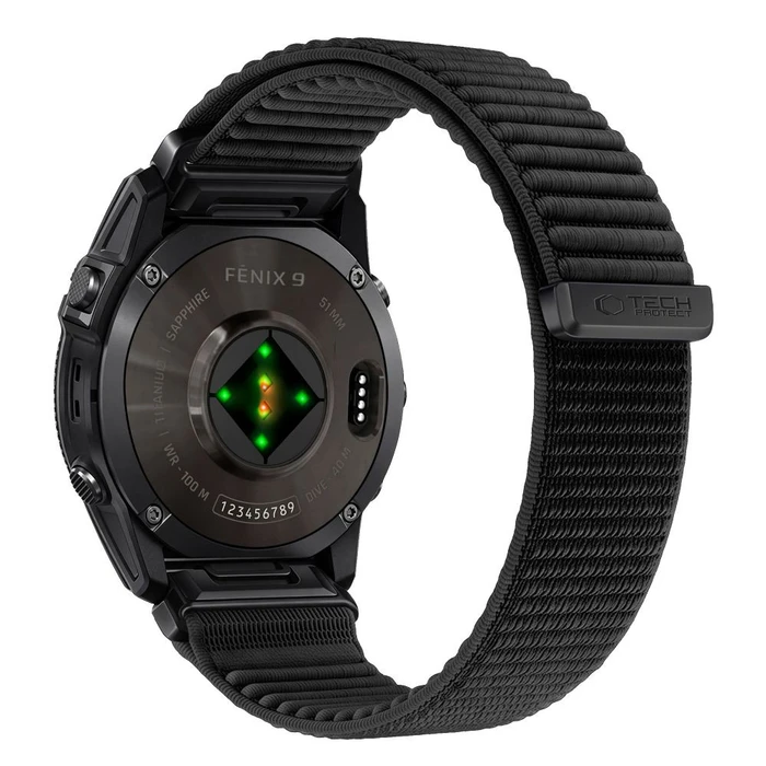 Tech-Protect NylonLoop Garmin Fenix 5x / 5x Plus / 6x / 6x Pro / 7x / 8 / 8 Pro / 9 / 9 Pro 51 mm Black