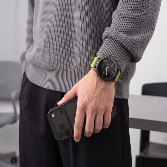 Tech-Protect NylonLoop Garmin Fenix 5x / 5x Plus / 6x / 6x Pro / 7x / 8 / 8 Pro / 9 / 9 Pro 51 mm Electric Lime
