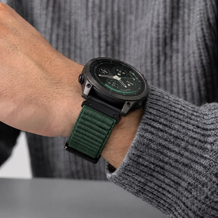 Tech-Protect NylonLoop Garmin Fenix 5x / 5x Plus / 6x / 6x Pro / 7x / 8 / 8 Pro / 9 / 9 Pro 51 mm Military Green