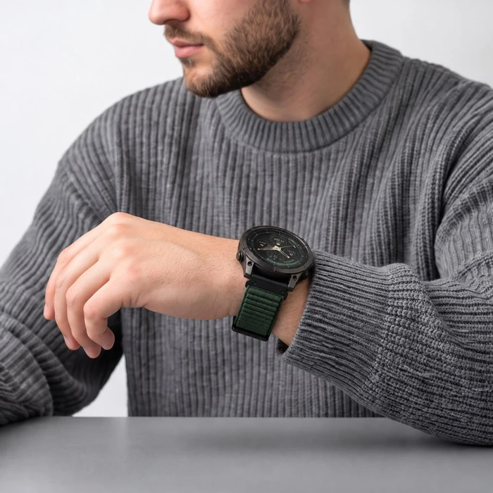 Tech-Protect NylonLoop Garmin Fenix 5x / 5x Plus / 6x / 6x Pro / 7x / 8 / 8 Pro / 9 / 9 Pro 51 mm Military Green