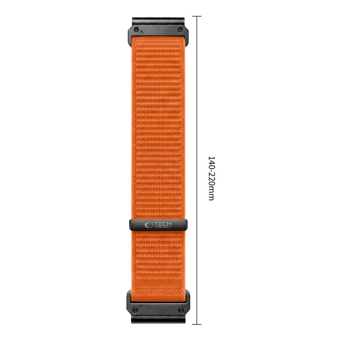 Tech-Protect NylonLoop Garmin Fenix 5x / 5x Plus / 6x / 6x Pro / 7x / 8 / 8 Pro / 9 / 9 Pro 51 mm Signal Orange