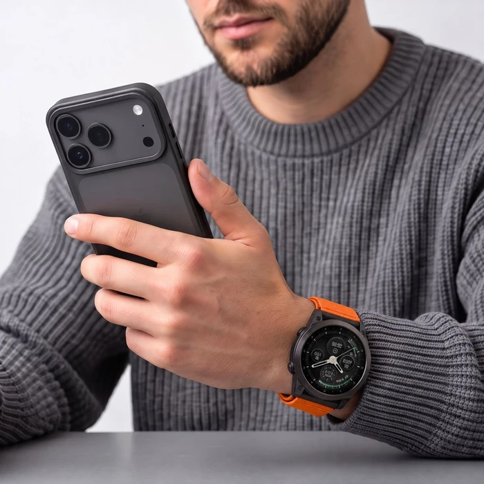 Tech-Protect NylonLoop Garmin Fenix 5x / 5x Plus / 6x / 6x Pro / 7x / 8 / 8 Pro / 9 / 9 Pro 51 mm Signal Orange