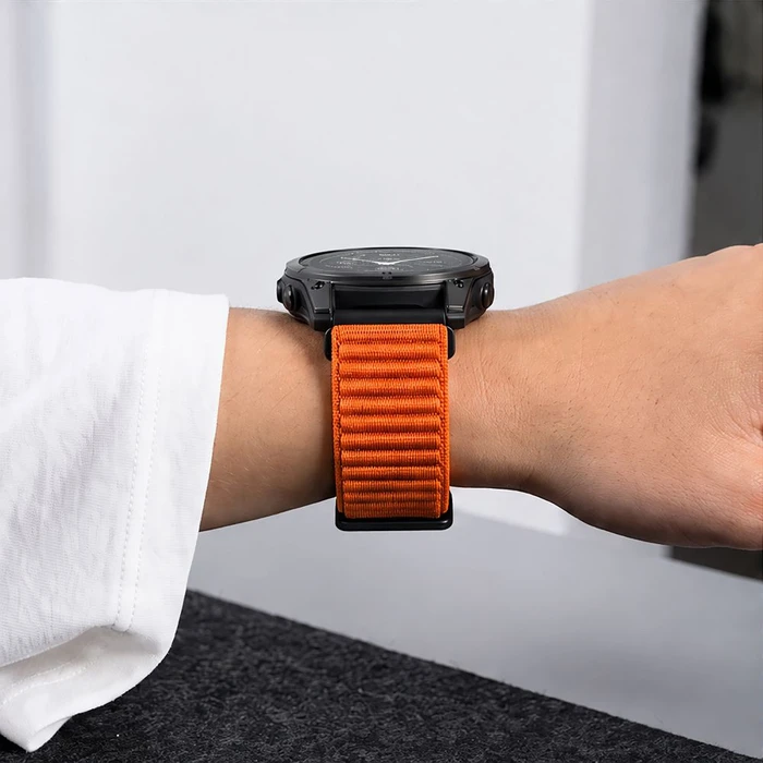 Tech-Protect NylonLoop Garmin Fenix 5x / 5x Plus / 6x / 6x Pro / 7x / 8 / 8 Pro / 9 / 9 Pro 51 mm Signal Orange