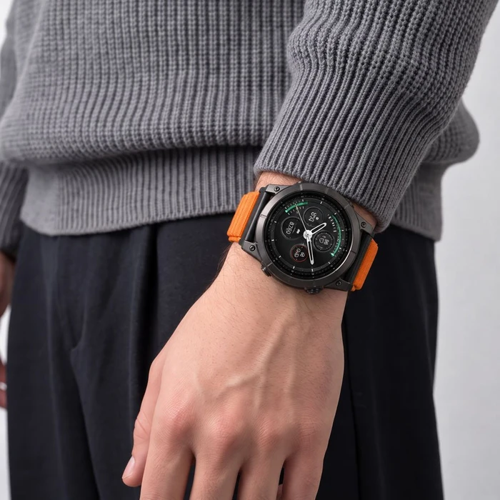 Tech-Protect NylonLoop Garmin Fenix 5x / 5x Plus / 6x / 6x Pro / 7x / 8 / 8 Pro / 9 / 9 Pro 51 mm Signal Orange