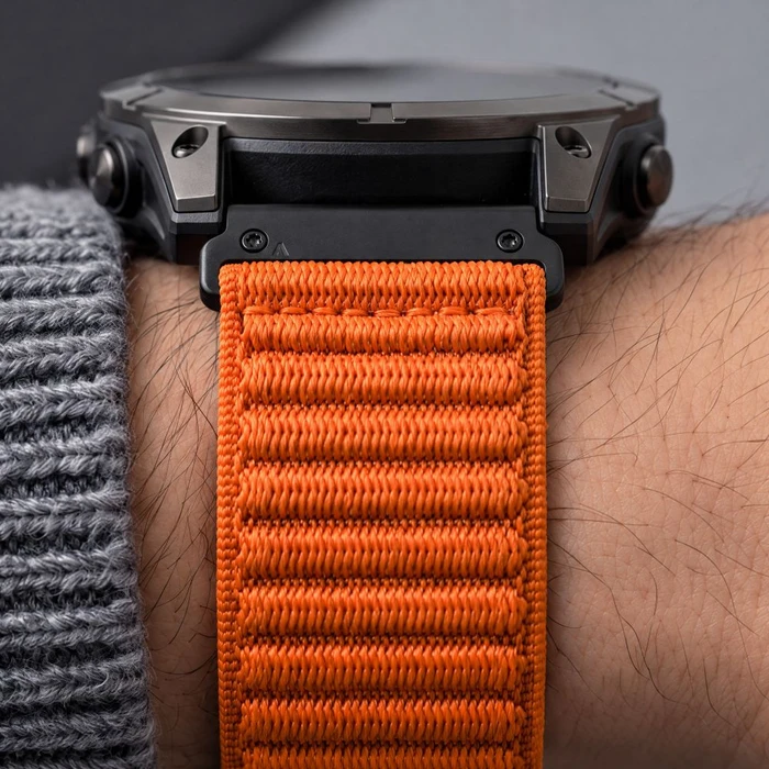 Tech-Protect NylonLoop Garmin Fenix 5x / 5x Plus / 6x / 6x Pro / 7x / 8 / 8 Pro / 9 / 9 Pro 51 mm Signal Orange