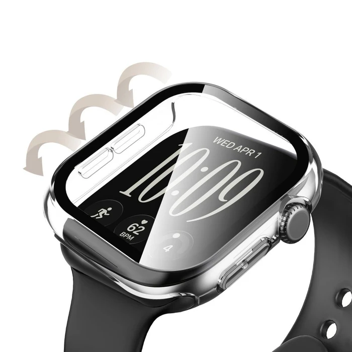 Tech-Protect Defense Apple Watch 12 46 mm Black & Clear [2 PACK]