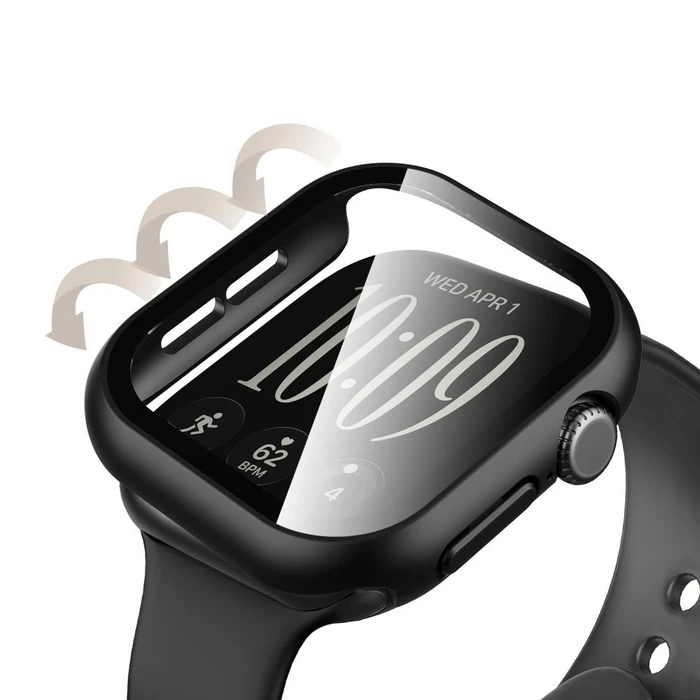Tech-Protect Defense Apple Watch 12 46 mm Black & Clear [2 PACK]