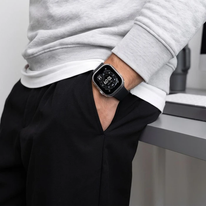 Tech-Protect Defense Apple Watch Ultra 1 / 2 / 3 / 4 49 mm Black & Clear [2 PACK]