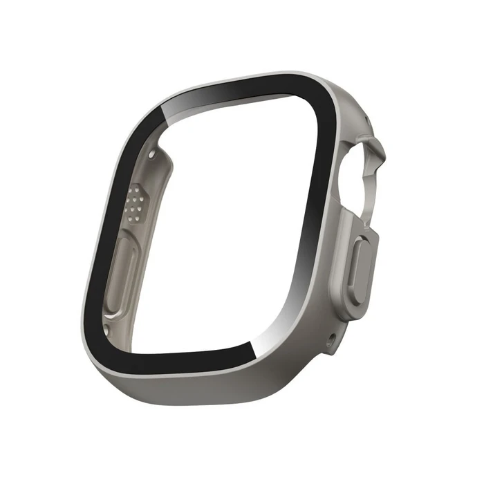 Tech-Protect Defense Apple Watch Ultra 1 / 2 / 3 / 4 49 mm Titanium & Clear [2 PACK]