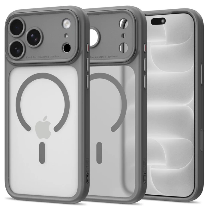 Tech-Protect MagPeak MagSafe CC Apple iPhone 17 Pro Max / 18 Pro Max Matte Titanium