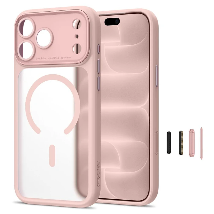 Tech-Protect MagPeak MagSafe CC Apple iPhone 17 Pro Max / 18 Pro Max Matte Pink