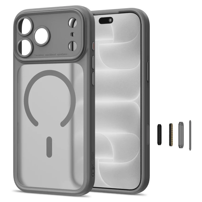 Tech-Protect MagPeak MagSafe CC Apple iPhone 17 Pro / 18 Pro Matte Titanium