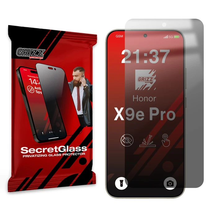 GrizzGlass SecretGlass Matte Privacy Glass for Honor X9e Pro