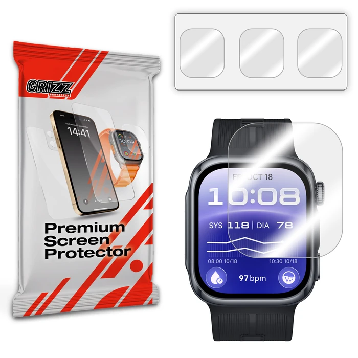 GrizzGlass Hydrofilm Hydrogel Film for Huawei Watch D3