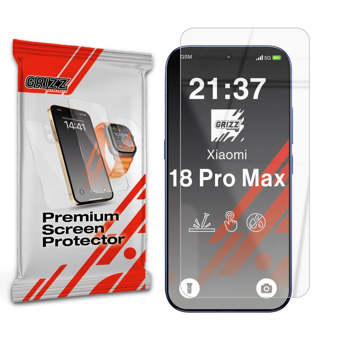 GrizzGlass HybridGlass Hybrid Glass for Xiaomi 18 Pro Max