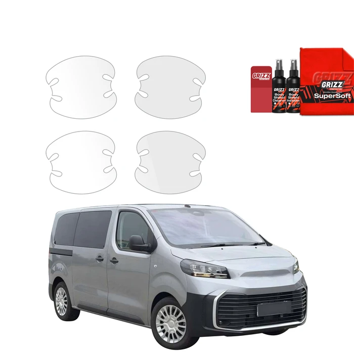 GrizzGlass BodyShield Door Handle Protective Film Toyota Proace Verso Long (2016-2026) [4in1]