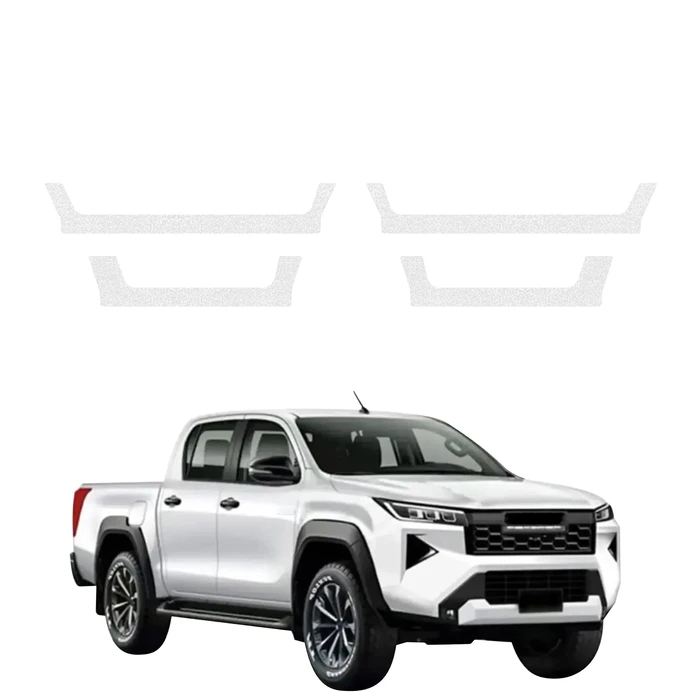 GrizzGlass HeavyDuty Clear Door Sill Protective Film Toyota Hilux (2026) [4in1]