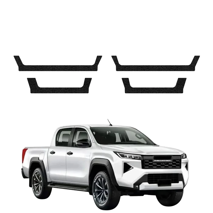 GrizzGlass HeavyDuty Black Door Sill Protective Film Toyota Hilux (2026) [4in1]