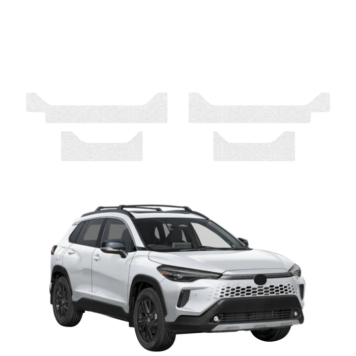 GrizzGlass HeavyDuty Clear Door Sill Protective Film Toyota Corolla Cross (2026) [4in1]