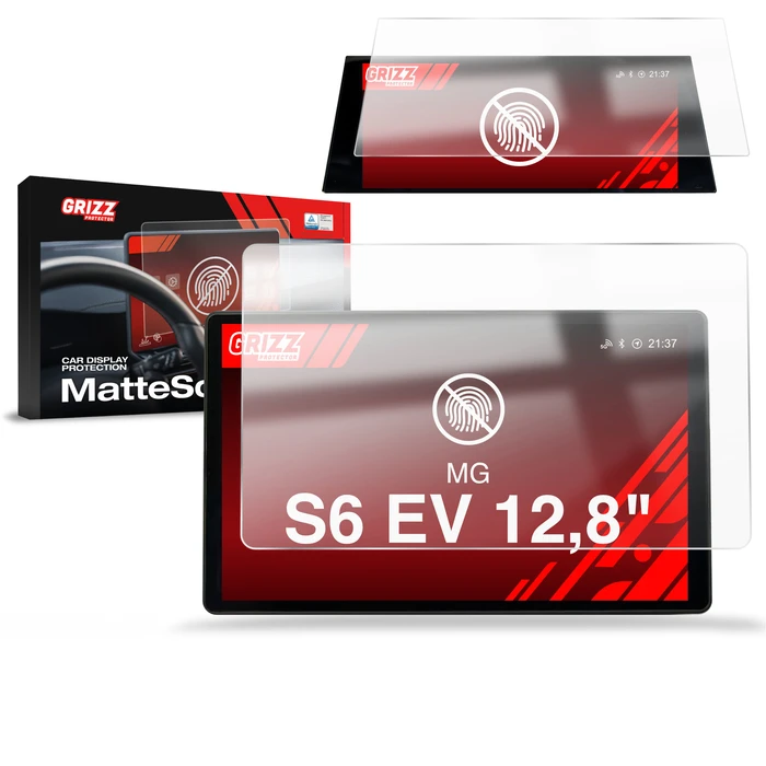 Matte GrizzGlass CarDisplay Protection MG S6 EV (2026) [2in1]