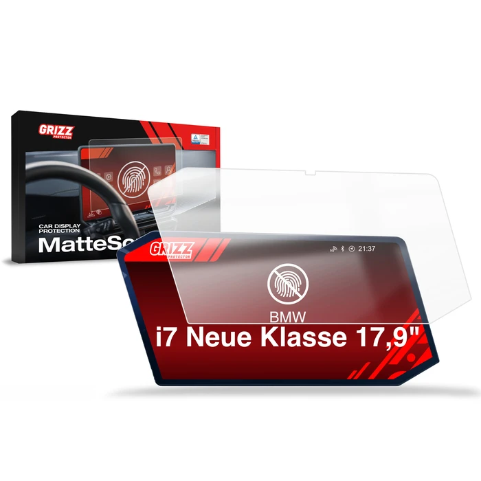 Matte GrizzGlass CarDisplay Protection BMW i7 Neue Klasse 17,9" (2026)