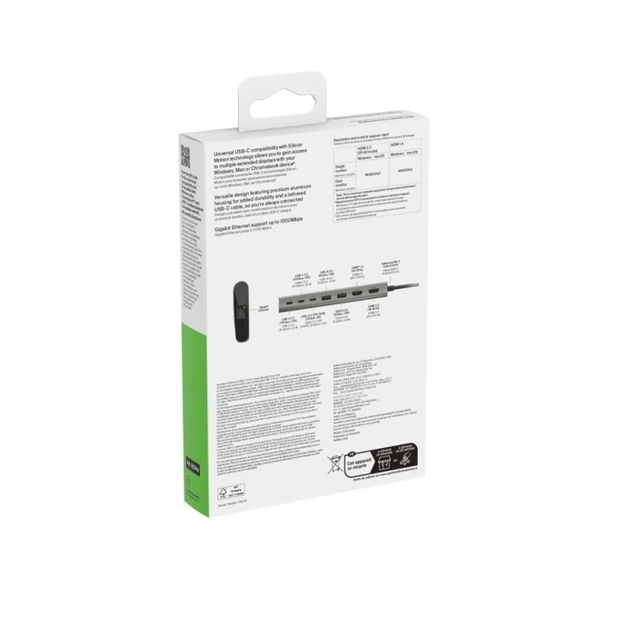 Docking Station Belkin Usb-C 8-In-1 Dual Displ 