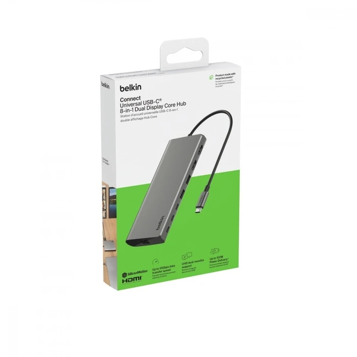Docking Station Belkin Usb-C 8-In-1 Dual Displ 