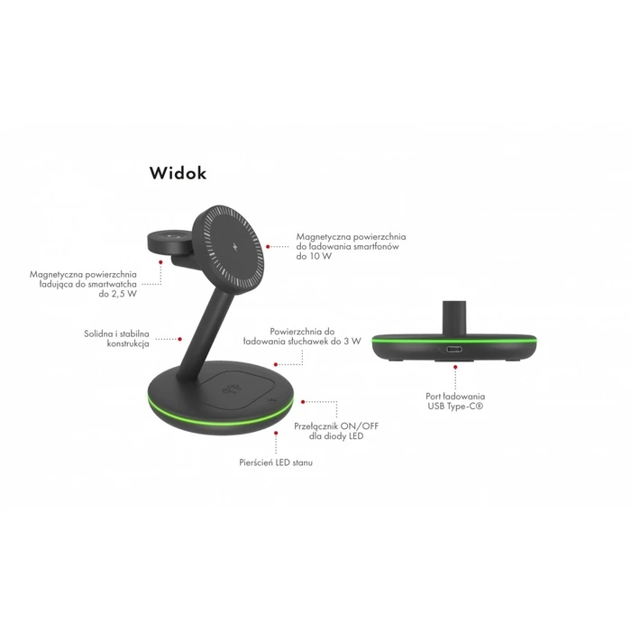 Ασύρματος Φορτιστής Icybox Icy Box Ib-Sh102-Ch 